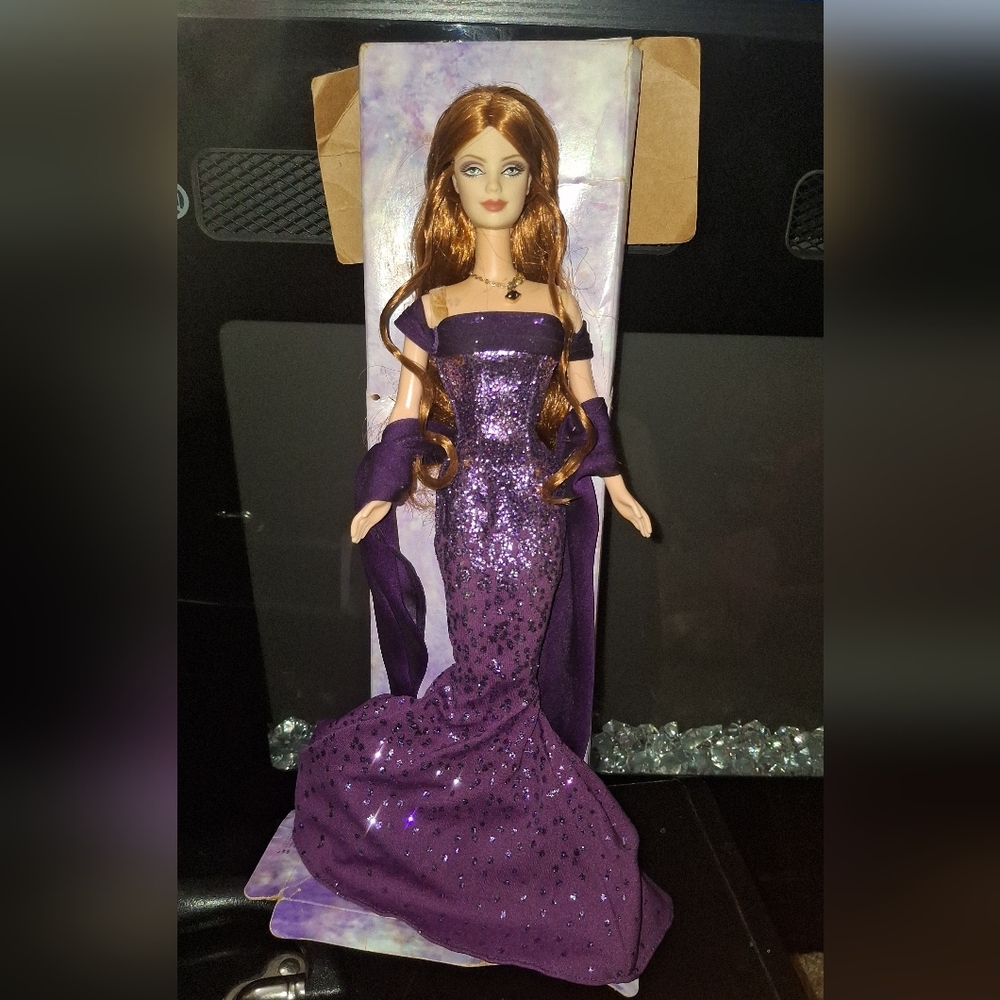 Barbie Doll in Sparkling Purple Gown